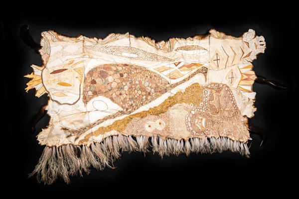 Possum skin cloak - marayung wumara-warra (Sky Emu Travels)