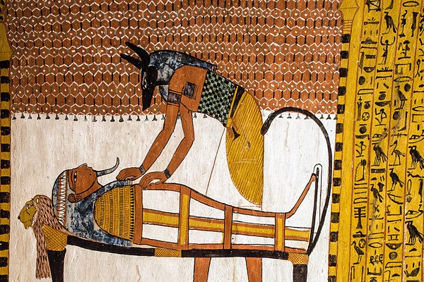 Ramses Sat Lecture series 1 - Painting from the Tomb of Sennedjem, Deir el Medina, 19th Dynasty (detail)