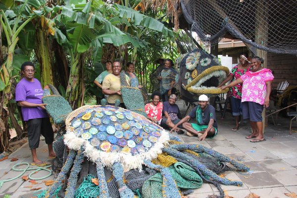 Ghost net art: Work nears completion