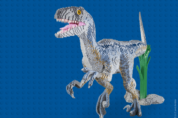 Brickman Jurassic World marketing banner